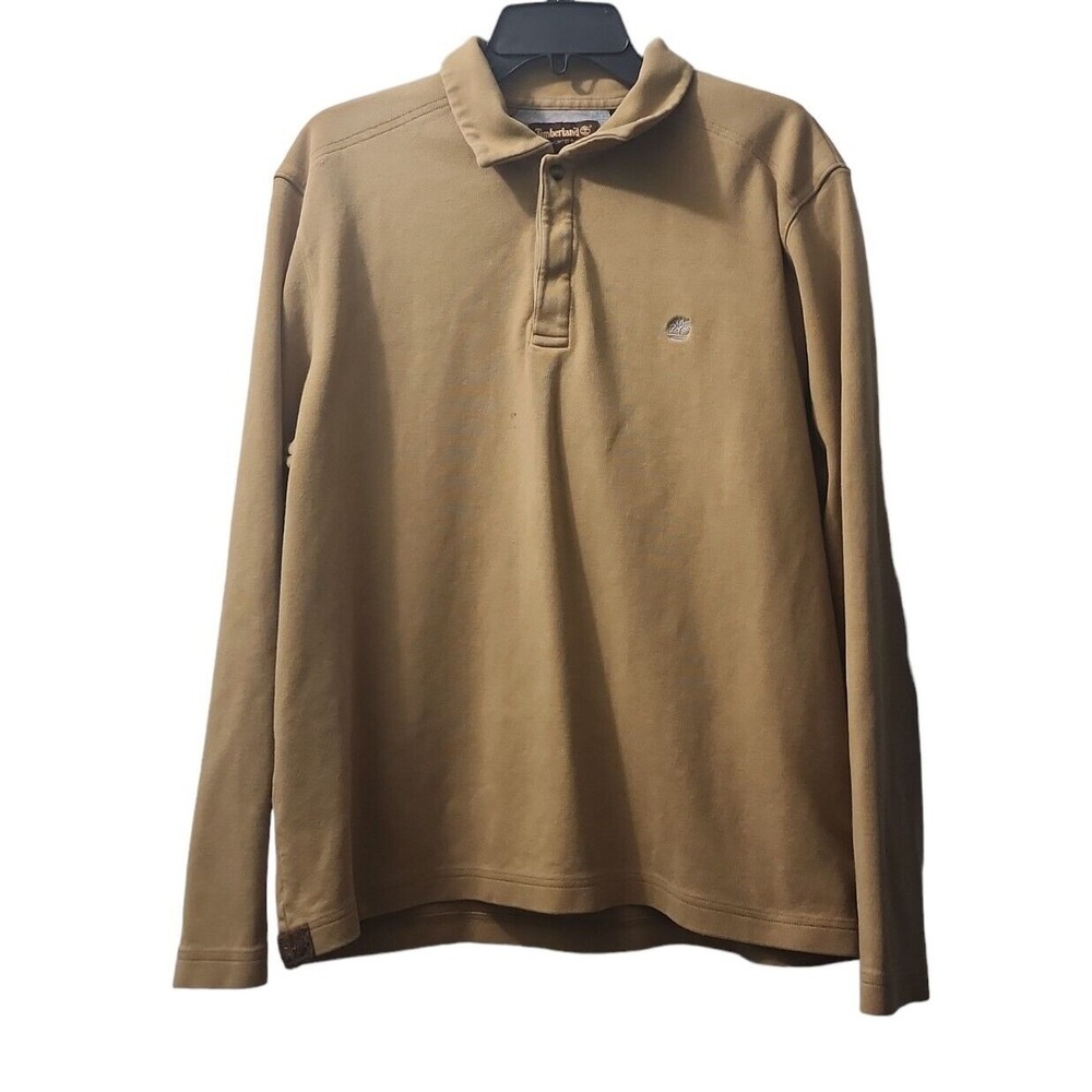 Timberland Long Sleeve Polo Shirt Casual Collared Top‎ Mens Size